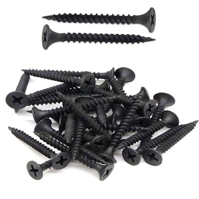 AJLAN CORSAL THREAD BLACK SCREW 8*3'' 200PCS